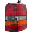 1610435 Passenger Side Halogen Tail Light, Without bulb(s), Amber, Clear & Red Lens