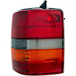 1610435 Passenger Side Halogen Tail Light, Without bulb(s), Amber, Clear & Red Lens