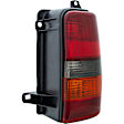 1610435 Passenger Side Halogen Tail Light, Without bulb(s), Amber, Clear & Red Lens