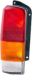 1610466 Driver Side Halogen Tail Light, Without bulb(s), Amber, Clear & Red Lens