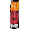 1610640 Driver Side Halogen Tail Light, With bulb(s), Amber, Clear & Red Lens