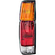 1610640 Driver Side Halogen Tail Light, With bulb(s), Amber, Clear & Red Lens