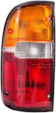 1610710 Driver Side Halogen Tail Light, With bulb(s), Amber, Clear & Red Lens