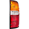 1610711 Passenger Side Halogen Tail Light, With bulb(s), Amber, Clear & Red Lens