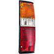 1610713 Passenger Side Halogen Tail Light, With bulb(s), Amber, Clear & Red Lens