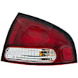 1610759 Passenger Side Halogen Tail Light, With bulb(s), Clear & Red Lens