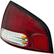 1610759 Passenger Side Halogen Tail Light, With bulb(s), Clear & Red Lens