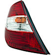 1610760 Driver Side Halogen Tail Light, With bulb(s), Clear & Red Lens