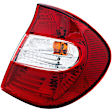 1610761 Passenger Side Halogen Tail Light, With bulb(s), Clear & Red Lens