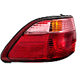 1610776 Driver Side Halogen Tail Light, With bulb(s), Red Lens