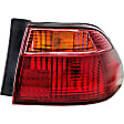1610777 Passenger Side Halogen Tail Light, With bulb(s), Red Lens