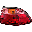 1610777 Passenger Side Halogen Tail Light, With bulb(s), Red Lens