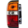 1610802 Driver Side Halogen Tail Light, With bulb(s), Amber, Clear & Red Lens