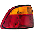 1610839 Driver Side Halogen Tail Light, Without bulb(s), Amber & Red Lens