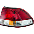 1610841 Passenger Side Halogen Tail Light, With bulb(s), Clear & Red Lens