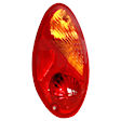 1610905 Passenger Side Halogen Tail Light, Without bulb(s), Amber, Clear & Red Lens