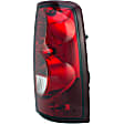 1610921 Passenger Side Halogen Tail Light, With bulb(s), Clear & Red Lens, Fleetside