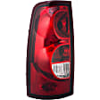1610922 Driver Side Halogen Tail Light, With bulb(s), Clear & Red Lens, Fleetside