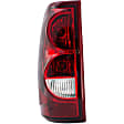 1610922 Driver Side Halogen Tail Light, With bulb(s), Clear & Red Lens, Fleetside