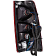 1610922 Driver Side Halogen Tail Light, With bulb(s), Clear & Red Lens, Fleetside