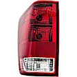 1610936 Driver Side Halogen Tail Light, Without bulb(s), Red Lens