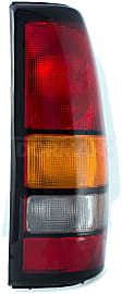 1610949 Passenger Side Halogen Tail Light, Without bulb(s), Amber & Red Lens, Fleetside