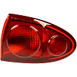 1610953 Passenger Side Halogen Tail Light, Without bulb(s), Red Lens