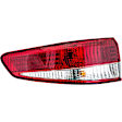 1610956 Driver Side Halogen Tail Light, With bulb(s), Clear & Red Lens