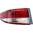 1610956 Driver Side Halogen Tail Light, With bulb(s), Clear & Red Lens