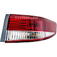 1610957 Passenger Side Halogen Tail Light, With bulb(s), Clear & Red Lens