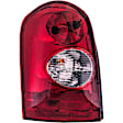 1611048 Driver Side Halogen Tail Light, With bulb(s), Clear & Red Lens