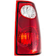 1611111 Passenger Side Halogen Tail Light, Without bulb(s), Clear & Red Lens