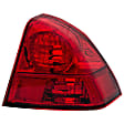 1611115 Passenger Side Halogen Tail Light, Without bulb(s), Red Lens