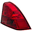 1611115 Passenger Side Halogen Tail Light, Without bulb(s), Red Lens