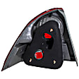1611115 Passenger Side Halogen Tail Light, Without bulb(s), Red Lens