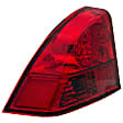 1611116 Driver Side Halogen Tail Light, Without bulb(s), Red Lens