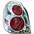 1611119 Passenger Side Halogen Tail Light, With bulb(s), Amber, Clear & Red Lens