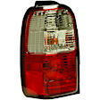 1611125 Driver Side Halogen Tail Light, With bulb(s), Clear & Red Lens