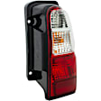 1611126 Passenger Side Halogen Tail Light, With bulb(s), Clear & Red Lens