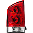 1611129 Driver Side Halogen Tail Light, With bulb(s), Clear & Red Lens