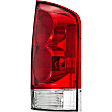 1611130 Passenger Side Halogen Tail Light, With bulb(s), Clear & Red Lens
