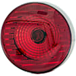 1611132 Passenger Side Halogen Tail Light, With bulb(s), Red Lens, Coupe