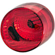 1611132 Passenger Side Halogen Tail Light, With bulb(s), Red Lens, Coupe