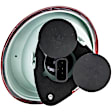 1611132 Passenger Side Halogen Tail Light, With bulb(s), Red Lens, Coupe