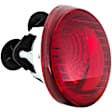 1611132 Passenger Side Halogen Tail Light, With bulb(s), Red Lens, Coupe