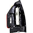 1611136 Passenger Side Halogen Tail Light, With bulb(s), Amber & Red Lens