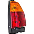 1611136 Passenger Side Halogen Tail Light, With bulb(s), Amber & Red Lens
