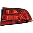 1611157 Passenger Side Halogen Tail Light, Without bulb(s), Red Lens