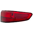 1611159 Passenger Side Halogen Tail Light, Without bulb(s), Red Lens