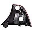 1611190 Driver Side Halogen Tail Light, Without bulb(s), Clear & Red Lens, Sedan